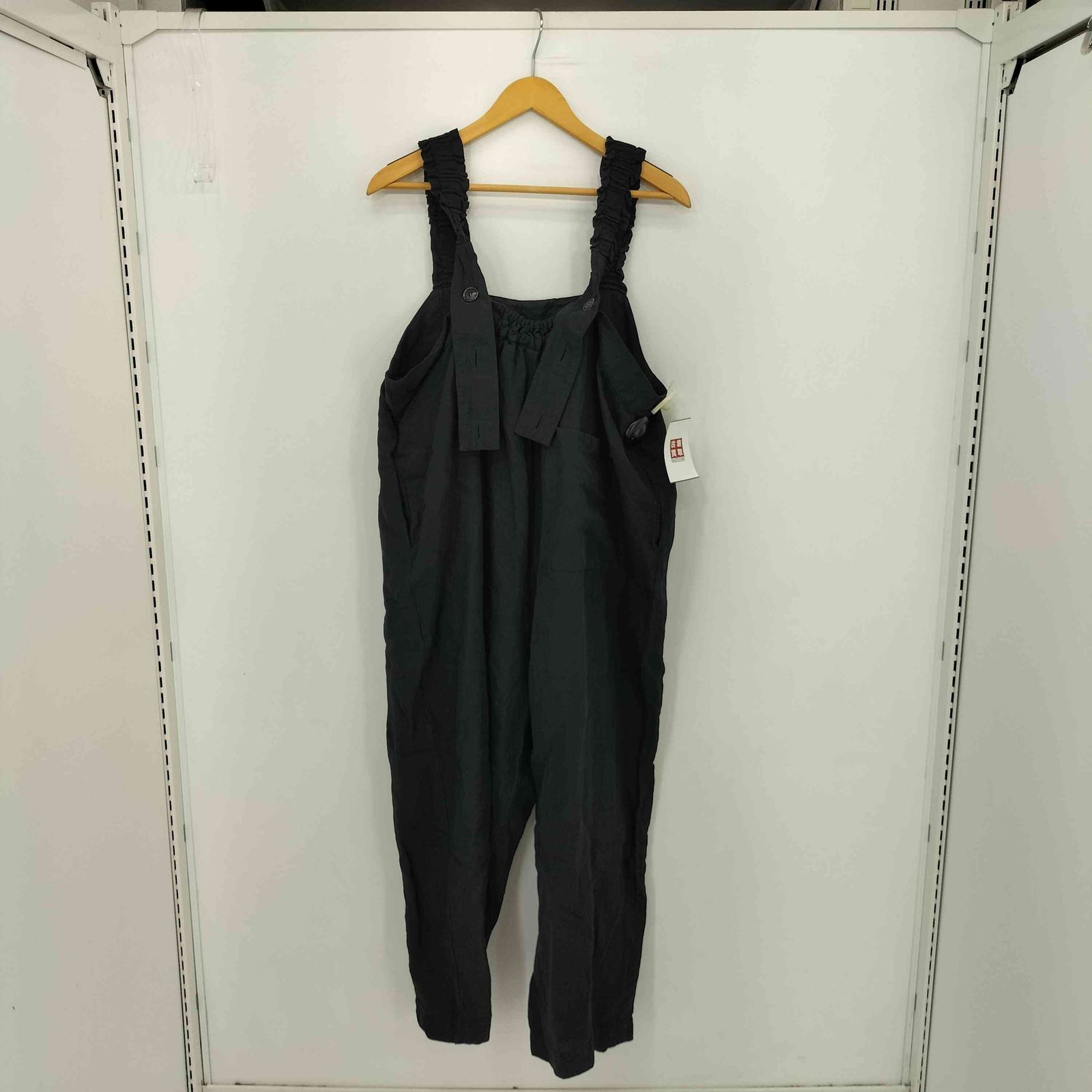 ネストローブ nest Robe コットンリネン フリルストラップ パンツ