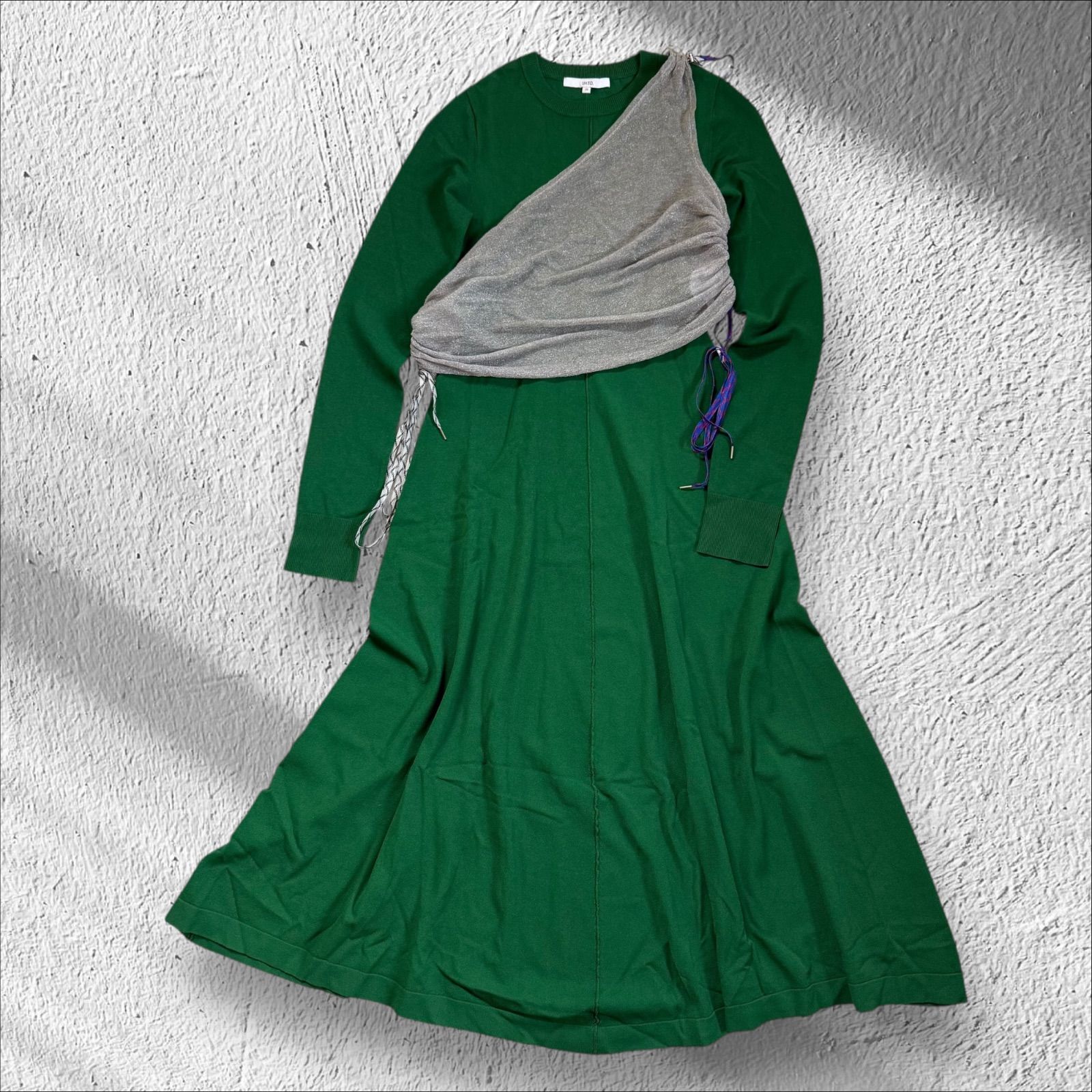 アンスリード】UN3D. シアーレイヤードニットワンピース セット ロング