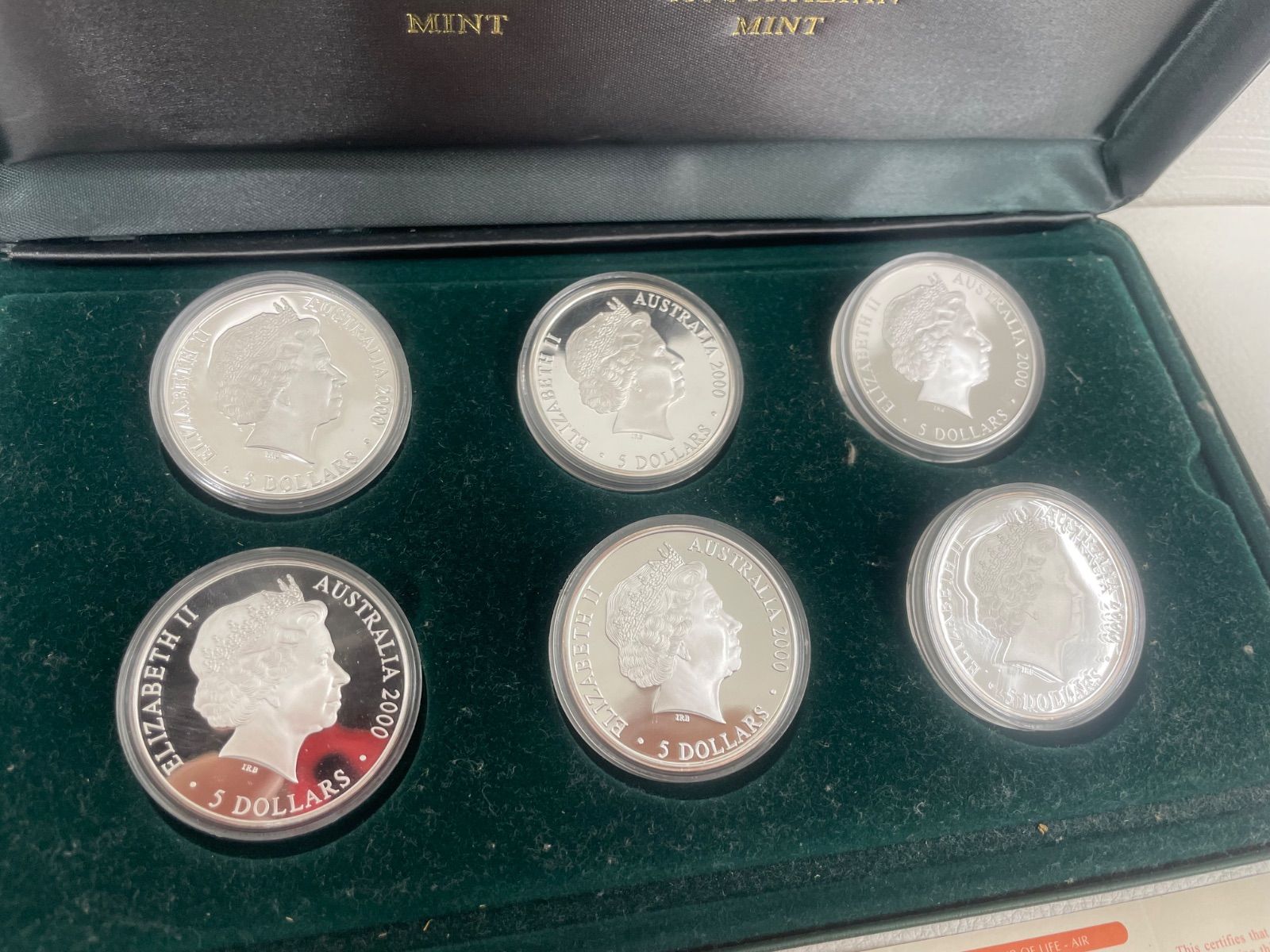 2000年シドニーオリンピック公式記念5ドル銀貨セット - メルカリ