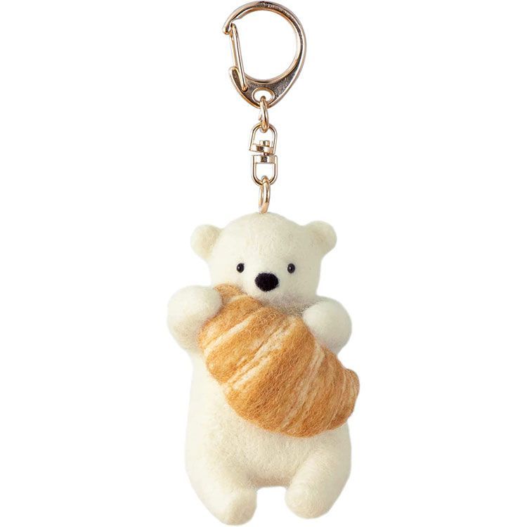 ☆Ted様☆】羊毛フェルトキーホルダー しろくま ハンドメイド ☆Ted様