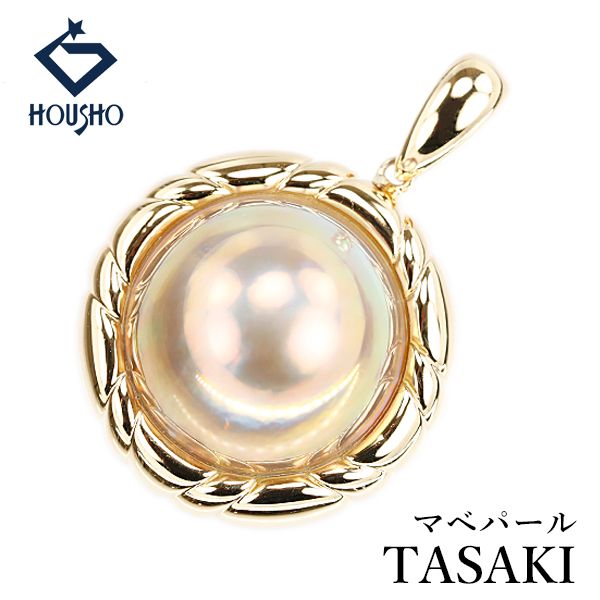 K18YGマベパールブローチペンダント田崎真珠TASAKIイエローゴールド