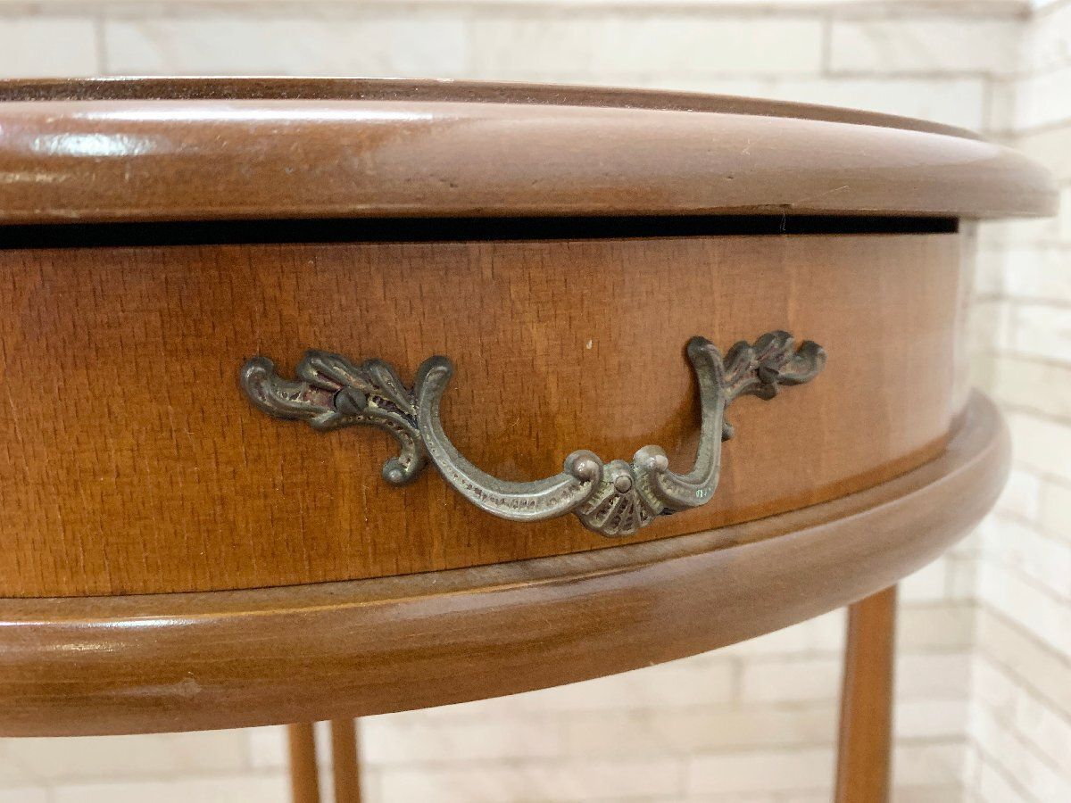 ◇イタリア製 象嵌細工 コンソールテーブル サイドテーブル 花台