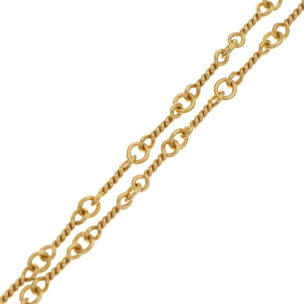 CHROME HEARTS (クロムハーツ) 22K NECKCHAIN T18 ツイストチェーン