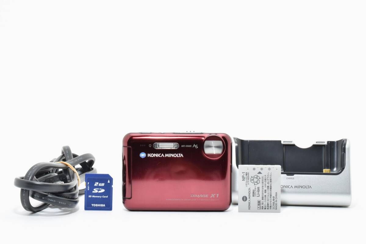 ☆良品☆コニカミノルタ KONICA MINOLTA DiMAGE X1 ワインレッド