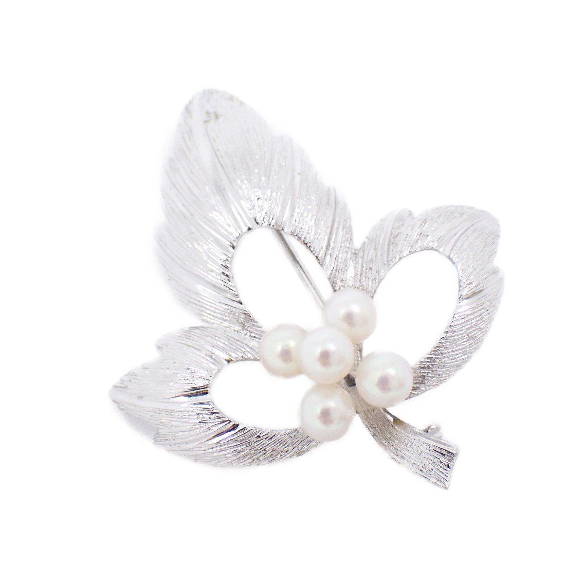 MIKIMOTO ミキモト リーフモチーフ ブローチ ペンダントトップ