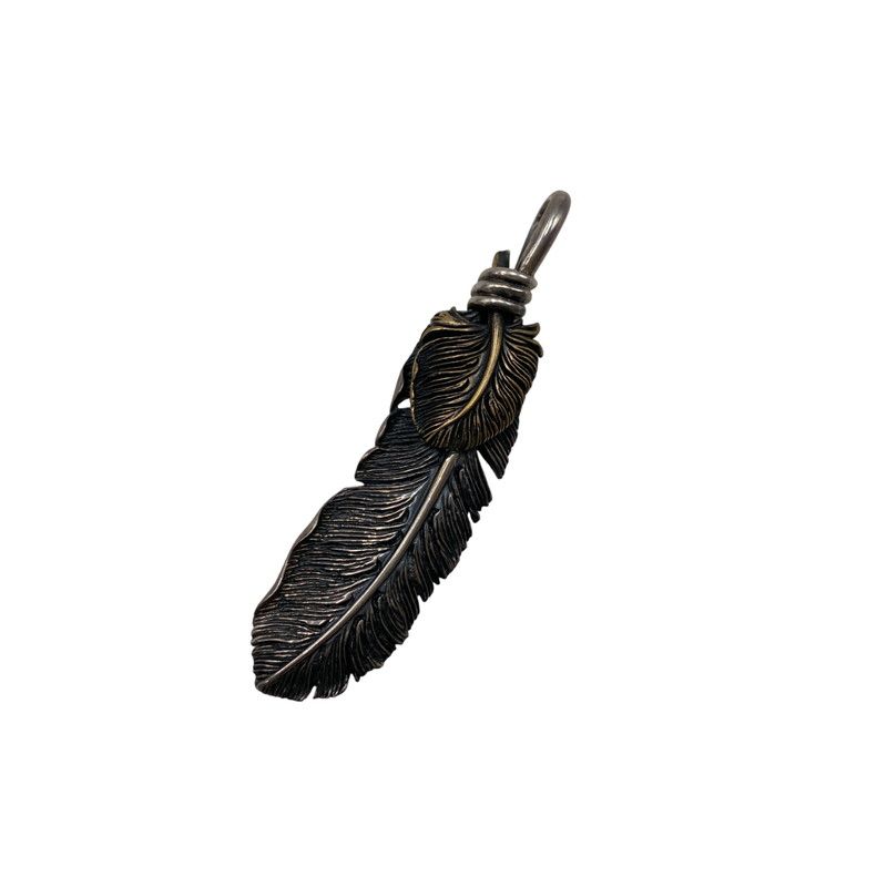 中古品】 SAAD サード 925 FEATHER PENDANT TOP フェザー ペンダント