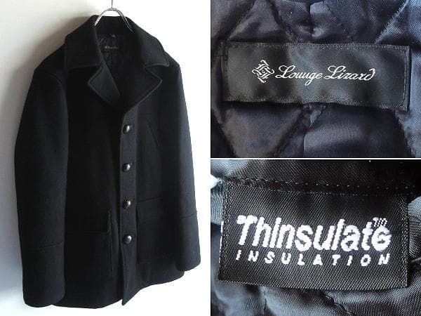 LOUNGE LIZARD ラウンジリザード くるみ釦 厚手 ウールメルトン