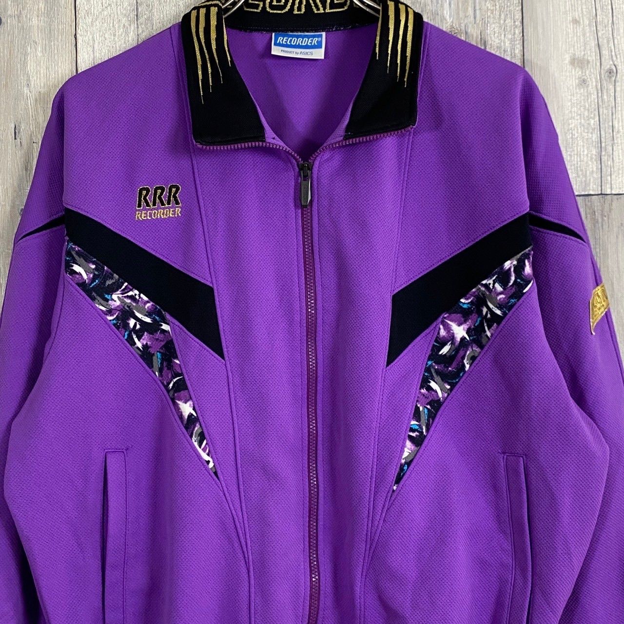 90s asics】OLD RECORDER アシックス ジャージ トラック ジャケット O