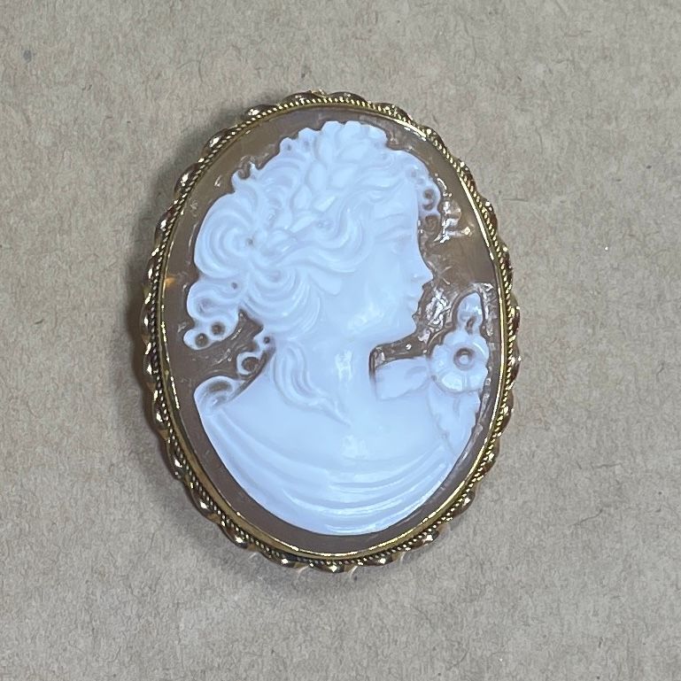 ☆ 585刻印フレーム K14 ゴールドフレーム Donadio ドナディオ カメオ