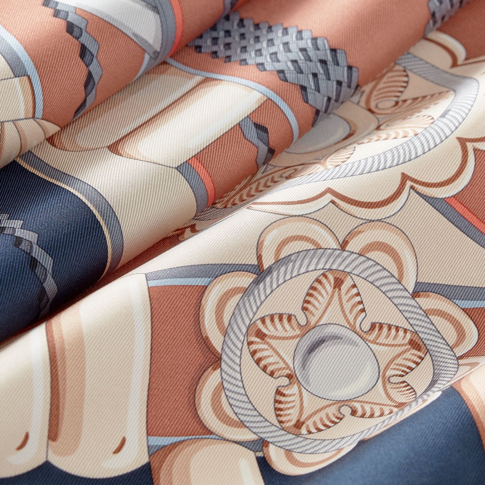 新作】HERMÈS エルメス カレ90 《銀細工の花》/スカーフ/ストール