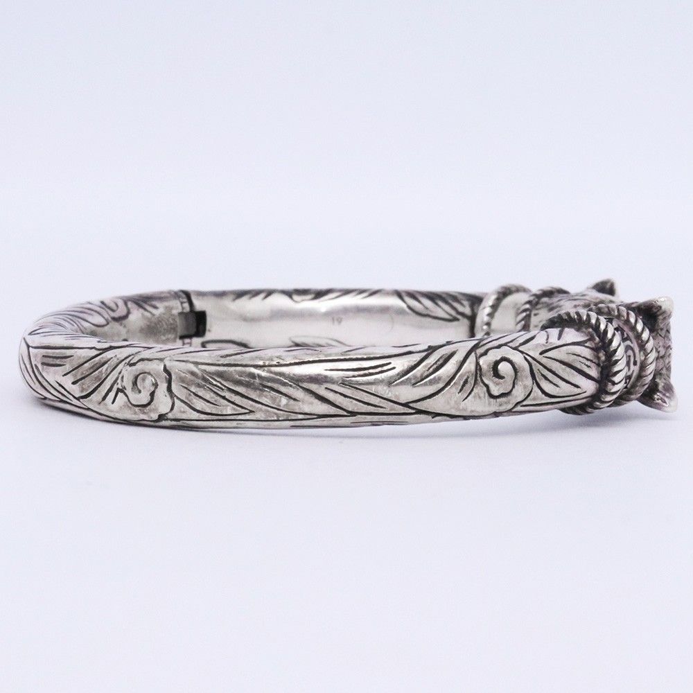 GUCCI アンガーフォレスト ウルフヘッド バングル シルバー925 サイズ