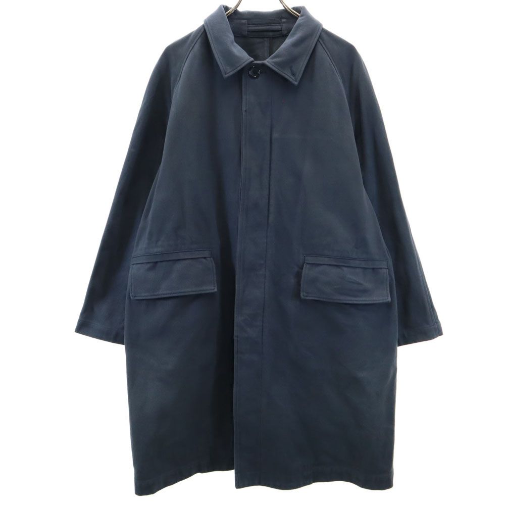 マーガレットハウエル ステンカラーコート ウール ネイビー ウール