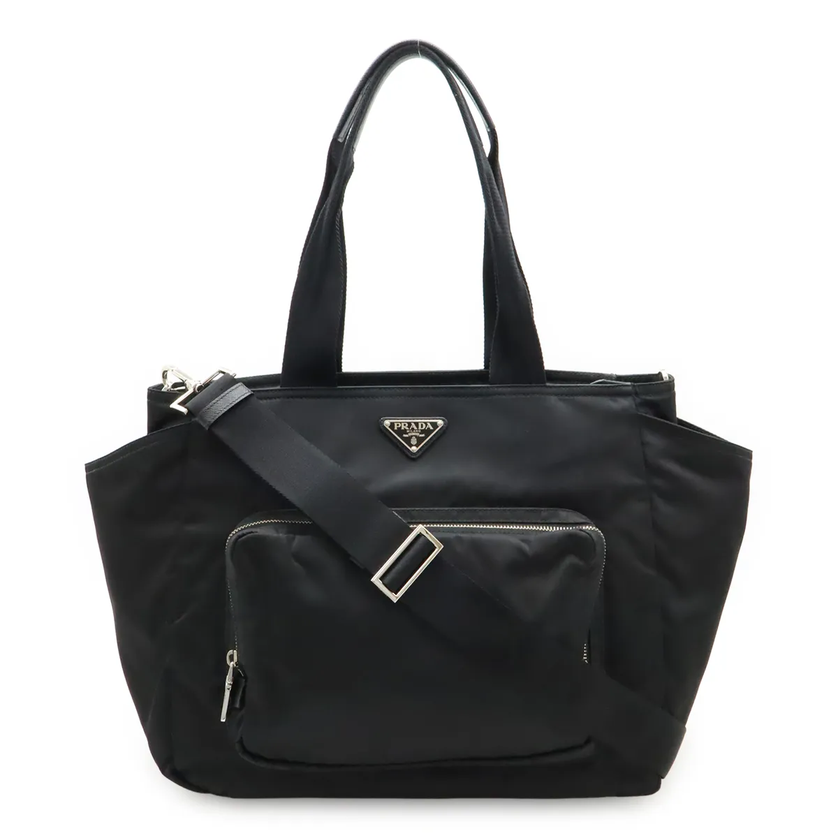 極美品・Gカード付✨】プラダ マザーズバッグ ナイロン × サフィアーノ