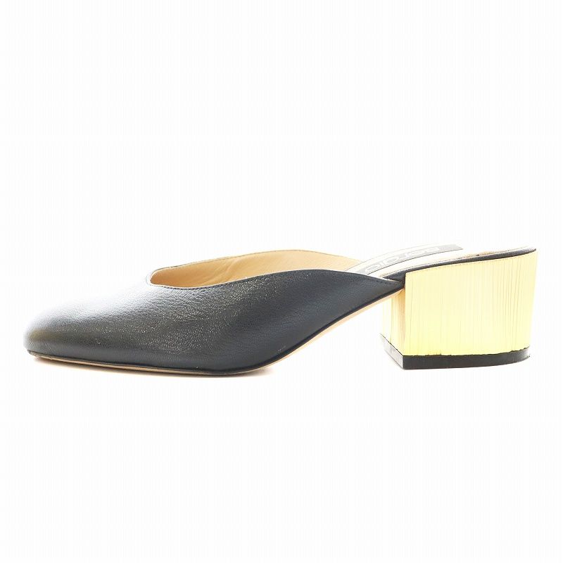 セルジオロッシ 極細ヒール サンダル ゴールド