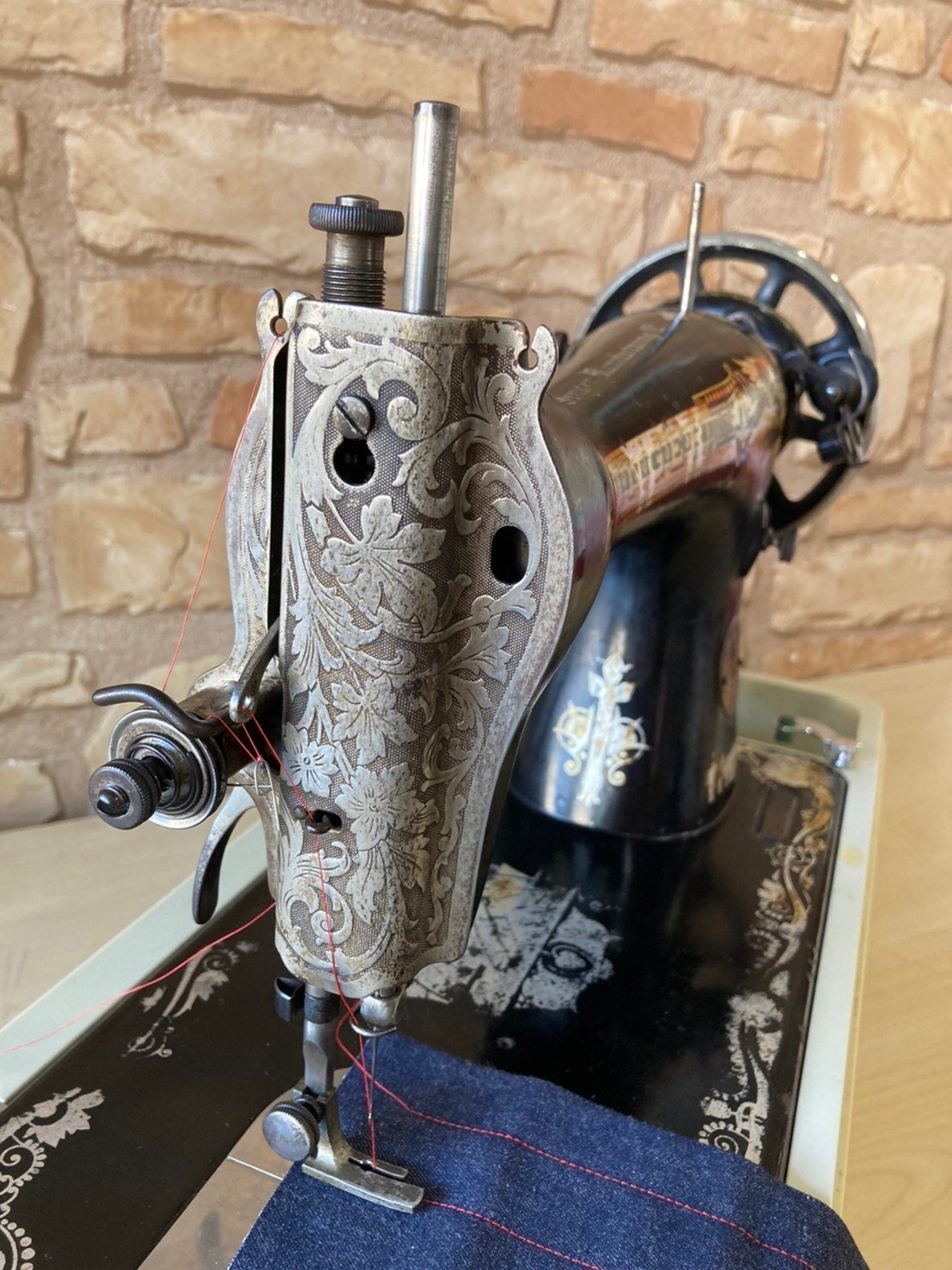 ミシン紹介】SINGER(シンガー)アンティークミシン スフィンクス柄
