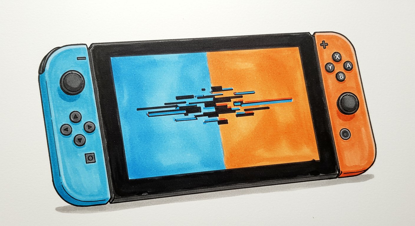 ス*ル様 Nintendo Switch 本体 青とオレンジ ケース付 Nintendo Switch