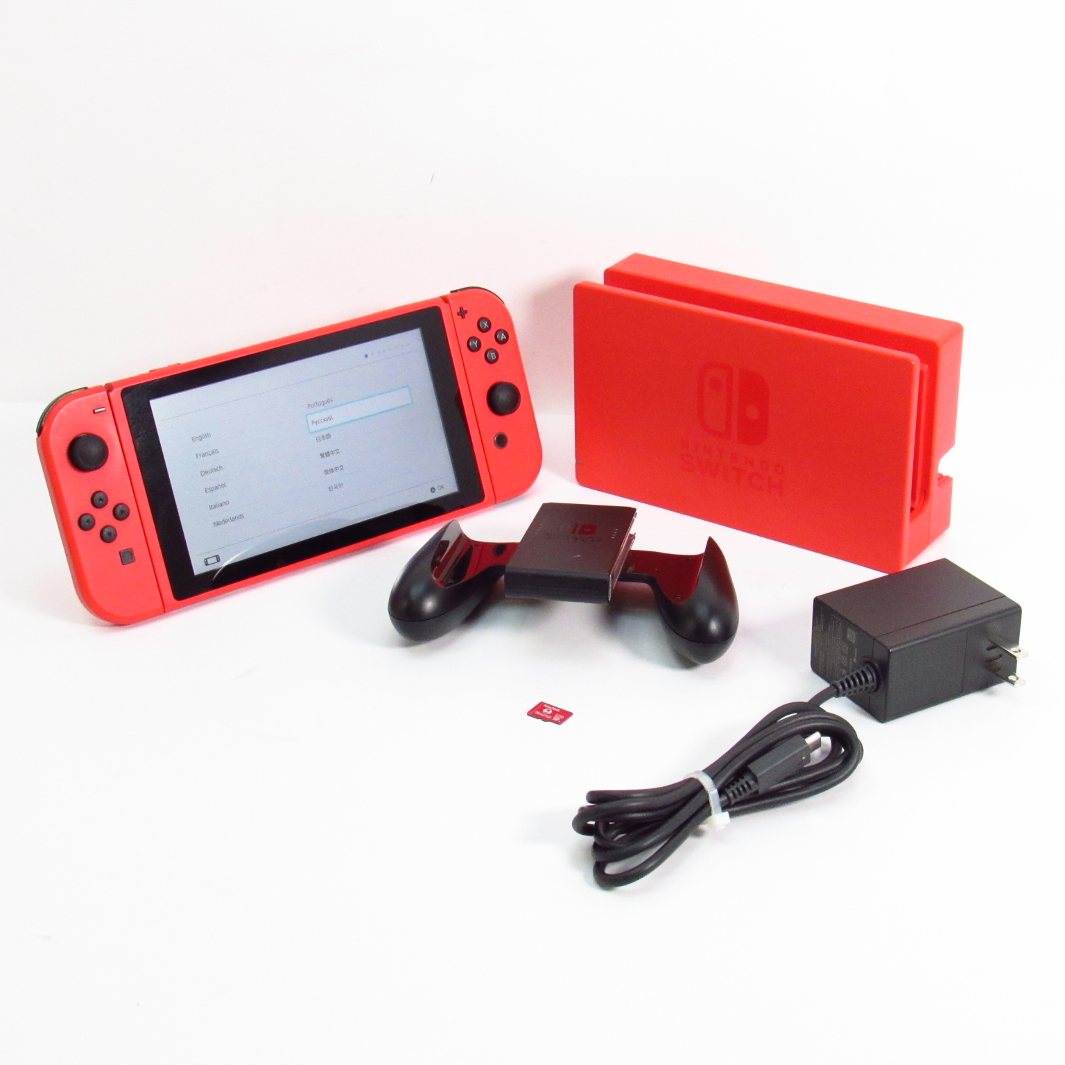 Nintendo Switch HAC-001(-01) Super Mario Bros Red Video Game