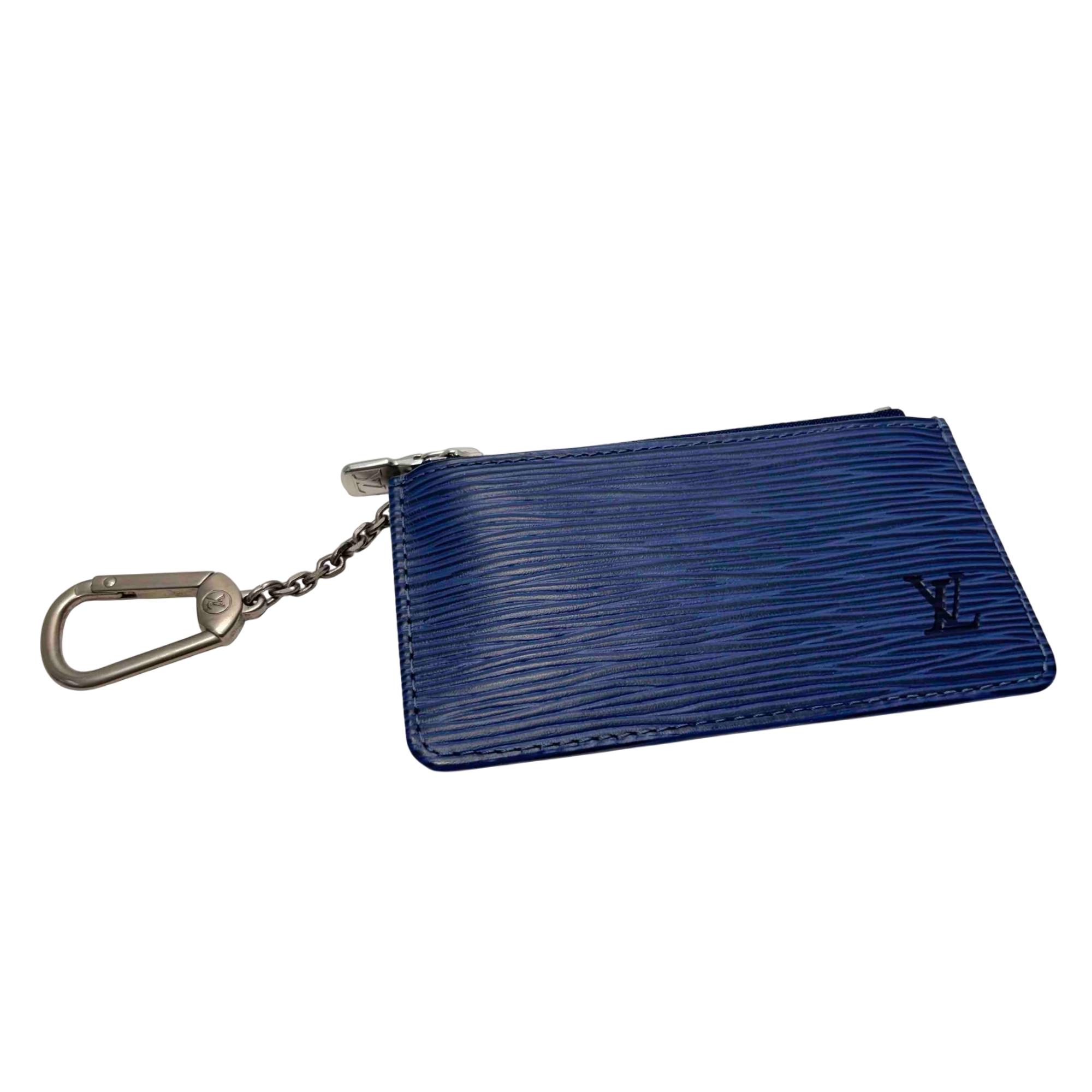 Louis Vuitton Epi Leather Key Holder And Chain Blue
