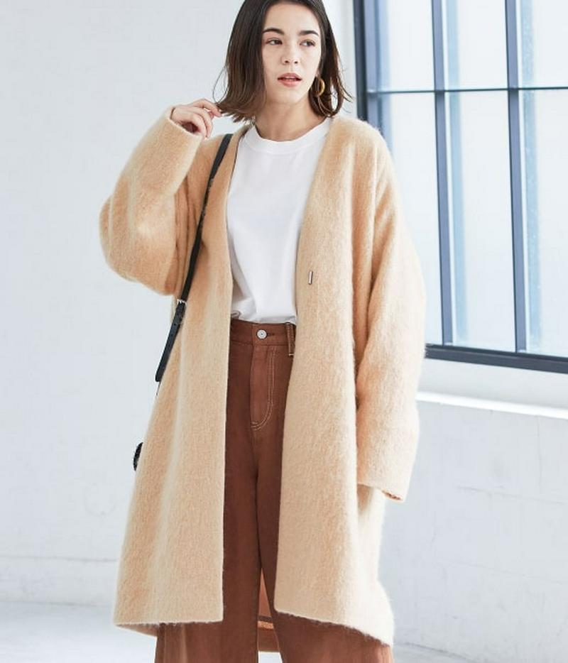 ADAM ET ROPÉ(アダム エ ロペ)の「【予約】モヘヤシャギーノーカラー