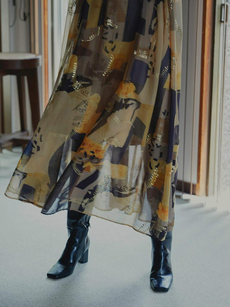 Ameri VINTAGE(アメリヴィンテージ)の「EMILIE GATHER DRESS」 - PARTE