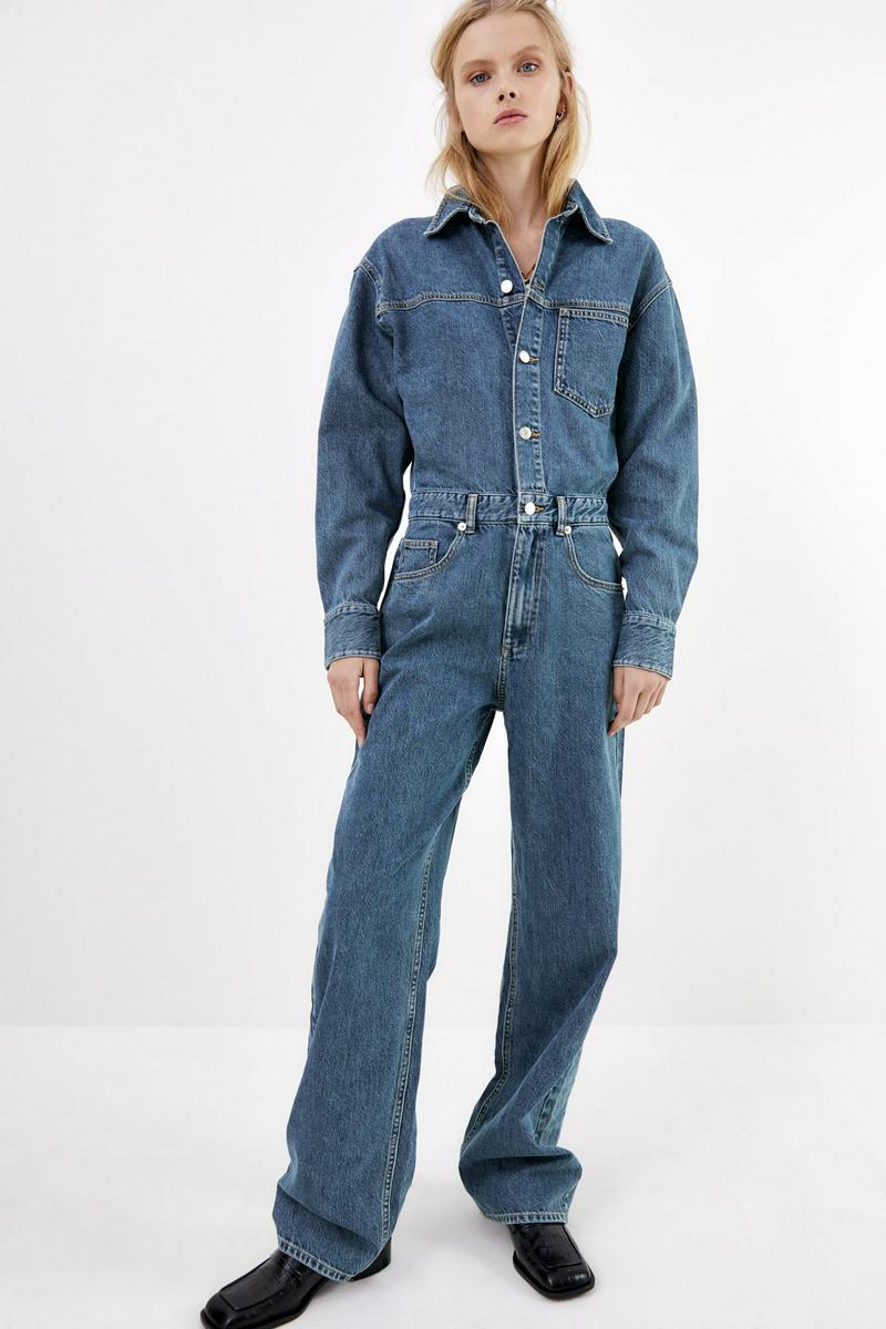 ZARA(ザラ)の「デニムジャンプスーツ」 - PARTE