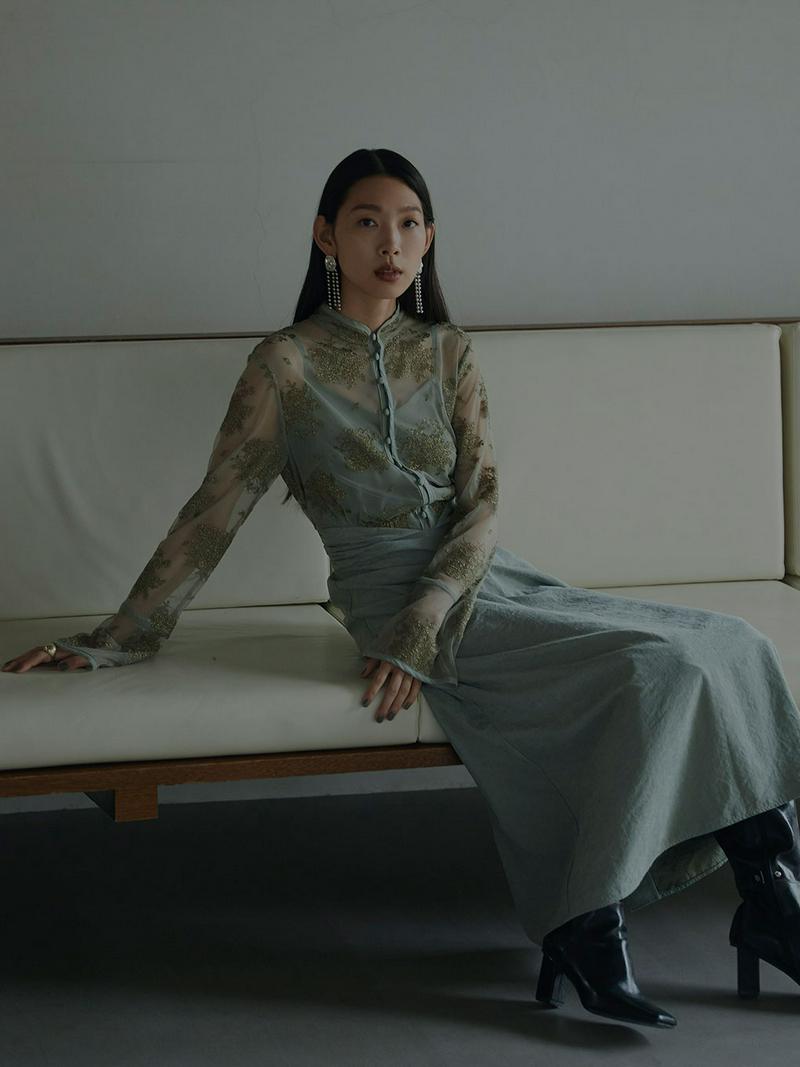 Ameri VINTAGE(アメリヴィンテージ)の「FLOWER LACE DRESS」 - PARTE