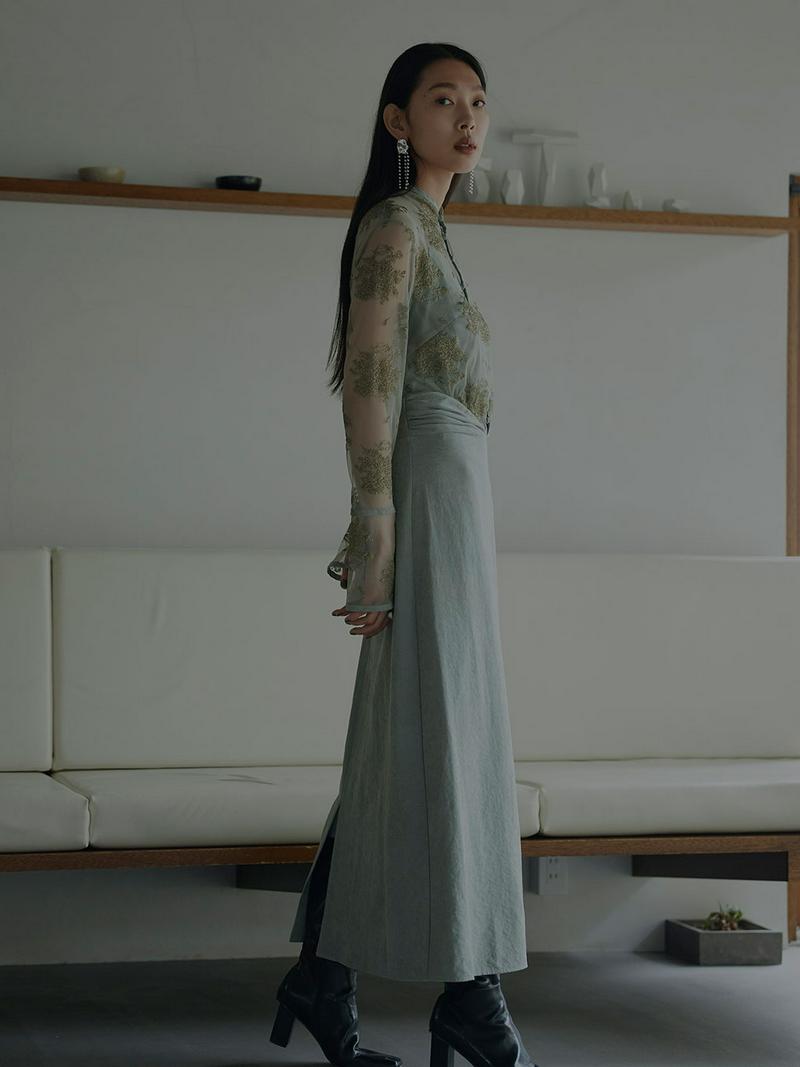 Ameri VINTAGE(アメリヴィンテージ)の「FLOWER LACE DRESS」 - PARTE