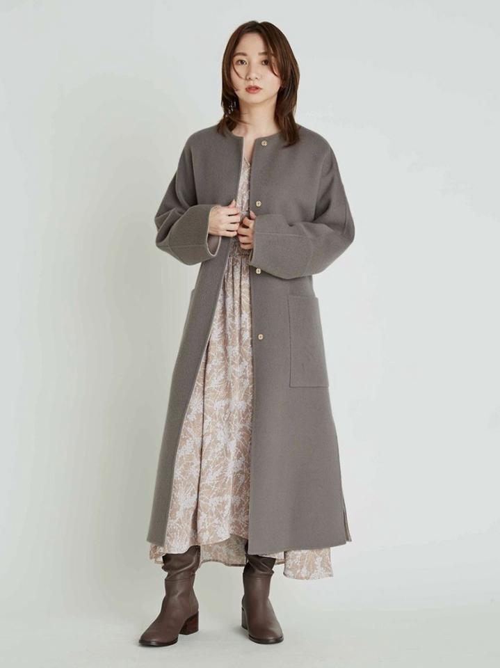 FRAY I.D(フレイ アイディー)の「ウールカシミヤバイカラーリバー