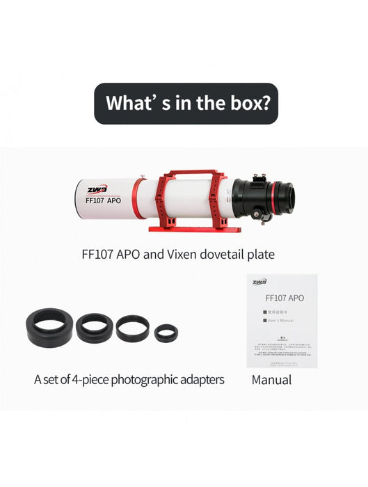 ZWO FF107 APO OTA — Astronomics