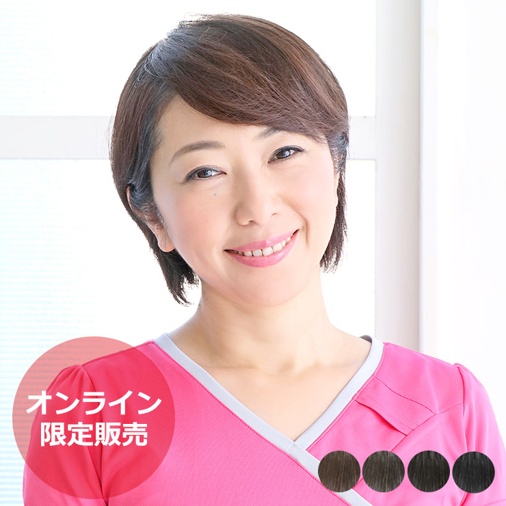 部分ウィッグ/総手植え人毛100％ヘアピース お手軽チェンジ[ahp001]