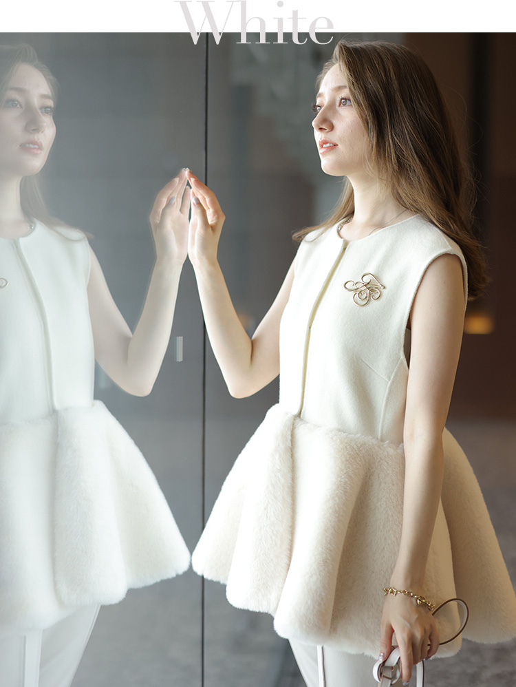 PEPLUM FUR GILET │【公式通販】Arpege story（アルページュストーリー）