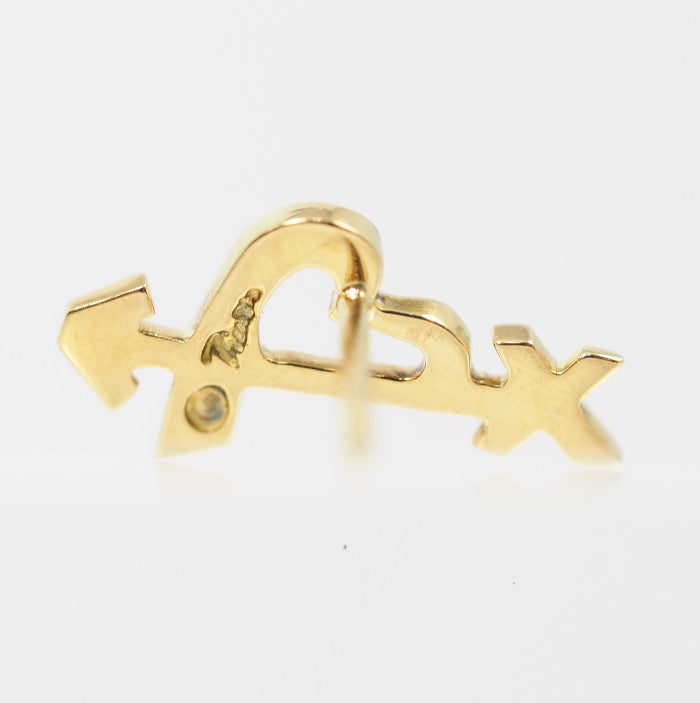 ティファニー ゴールド LOVE ピアス 750 K18 片耳 TO127