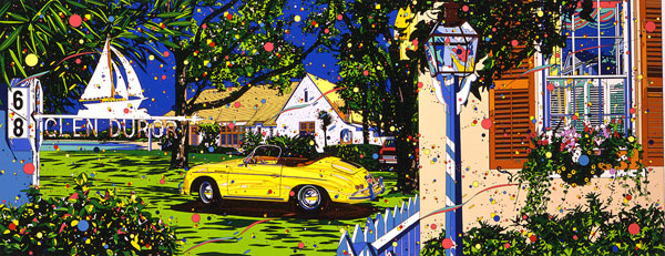 鈴木英人 イラスト版画作品｜「スターライト クルーズ」 1995年 シルク