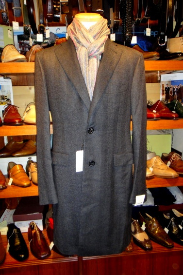 カルーゾ CARUSO】新品 チェスターコート 50 ダークグレー色