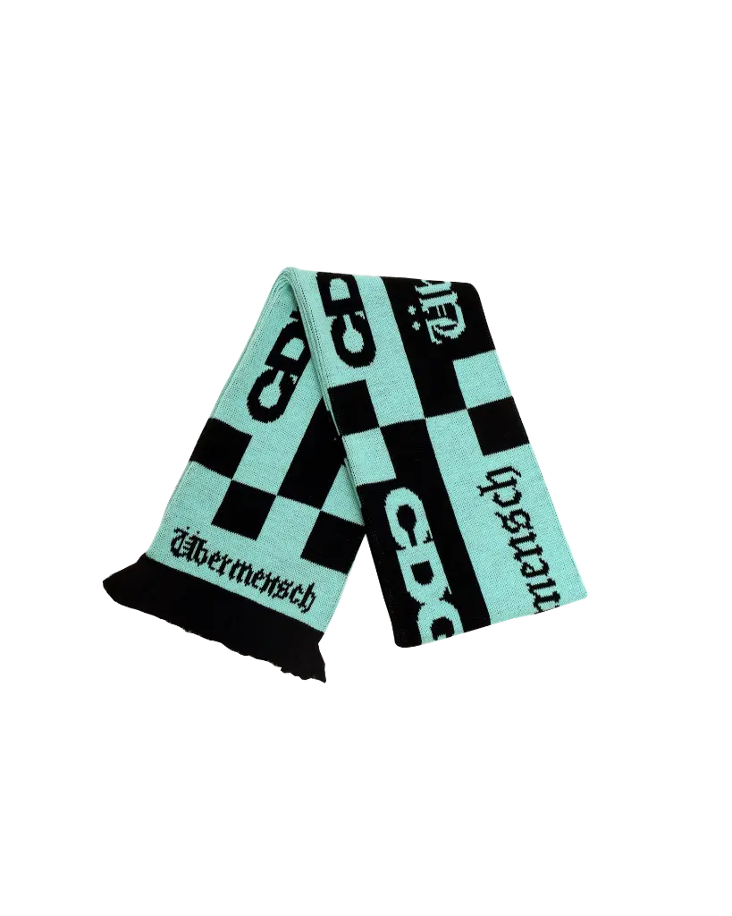 CDG x G-DRAGON Übermensch CHECKERED STOLE white/black | artox