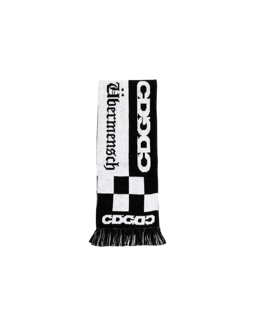 CDG x G-DRAGON Übermensch CHECKERED STOLE white/black | artox