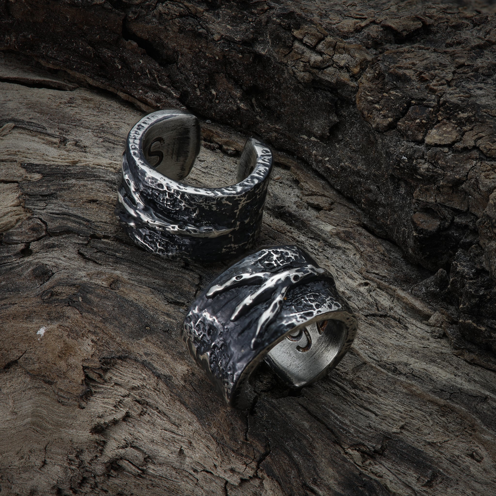 Algiz Rune Ear Cuff: Symbolic Sterling Silver Accessory for Viking