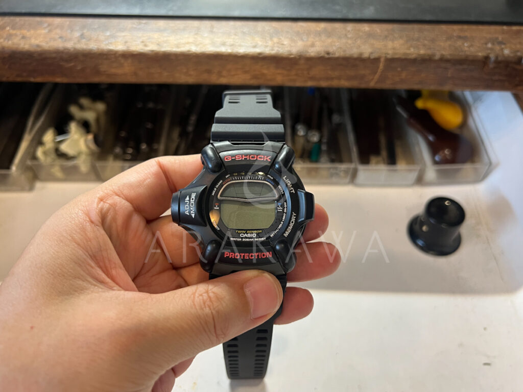 G-SHOCKの電池交換なら静岡・函南のARAKAWAにお任せ！DW-9100 RISEMAN