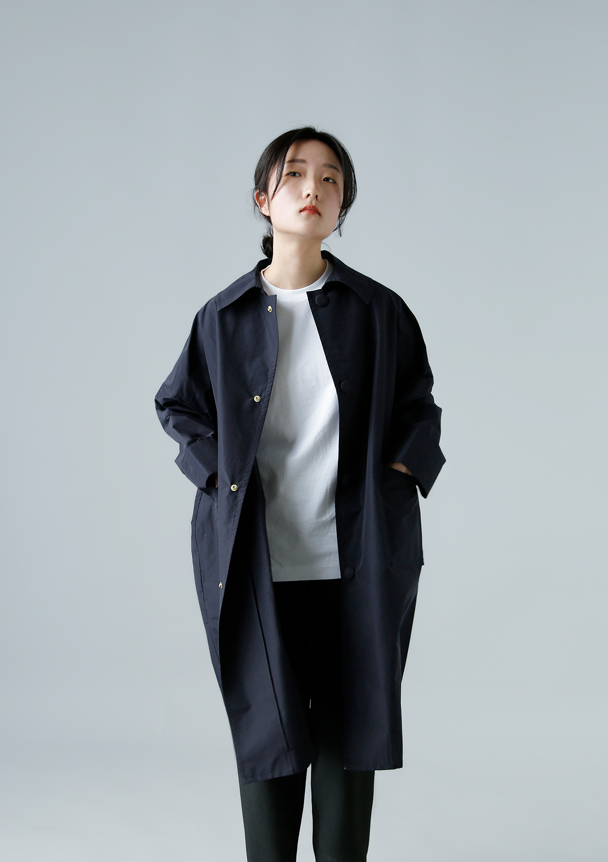 R & D.M.Co- オールドマンズテーラー アンブレラ コート 6529-same1