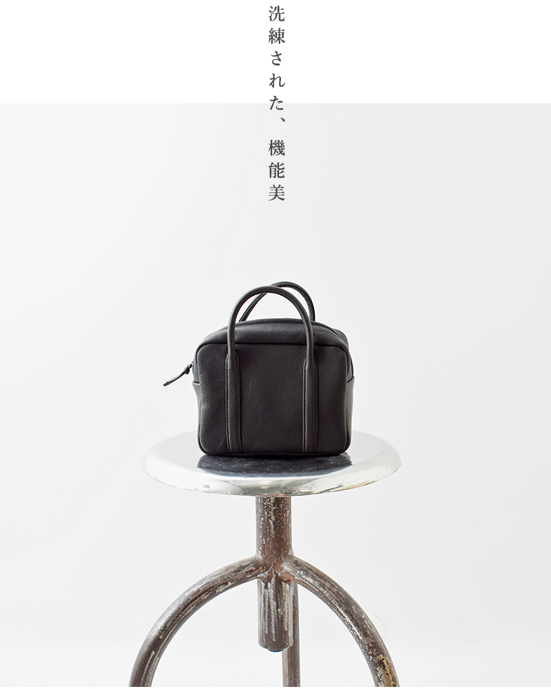 Aeta アエタ DA104 SQUARE BOSTON MINI ディアレザー スクエア