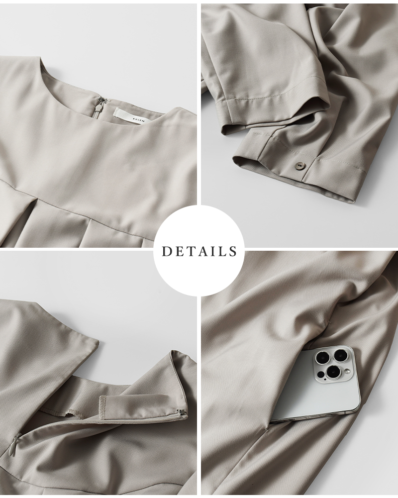 50%OFF】kelen ケレン タック デザイン ドレス “HILA” lkl25hop2102-mn