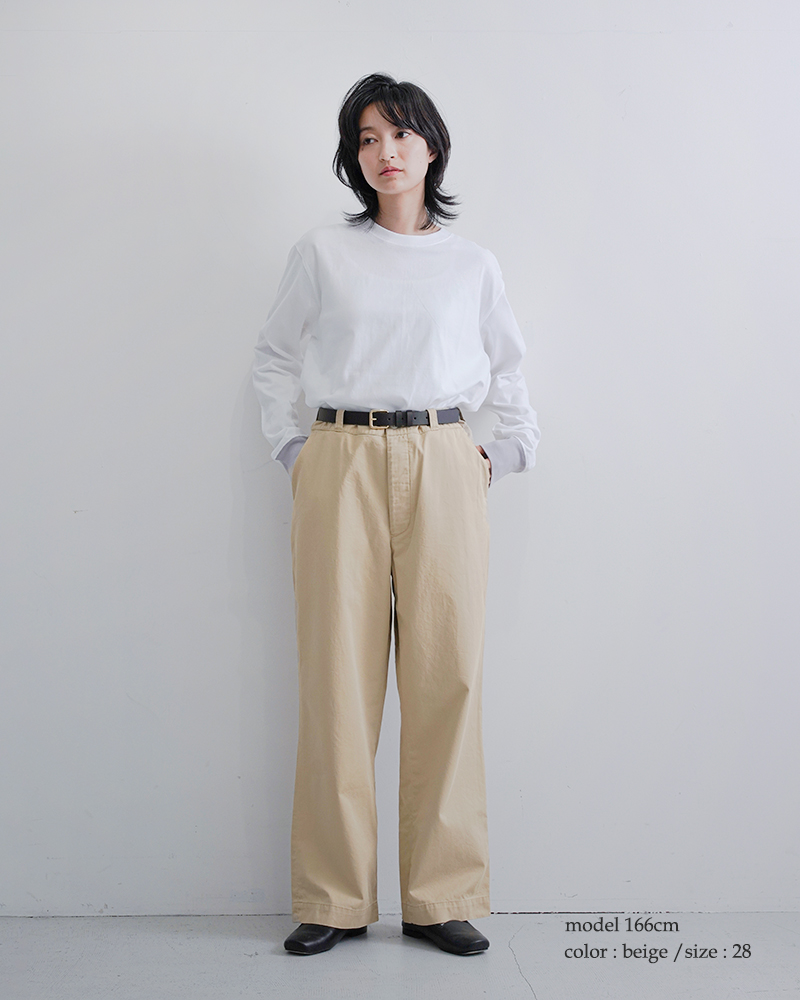 chimala チマラ チノ トラウザー パンツ cs39-wp15-rf レディース