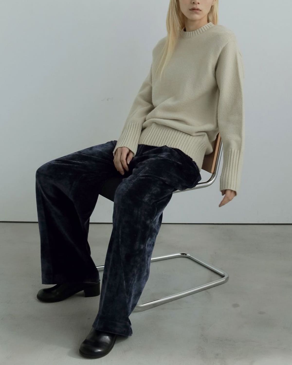 50%OFF】anuke アンヌーク ベルベット ワイド パンツ “Velvet Wide