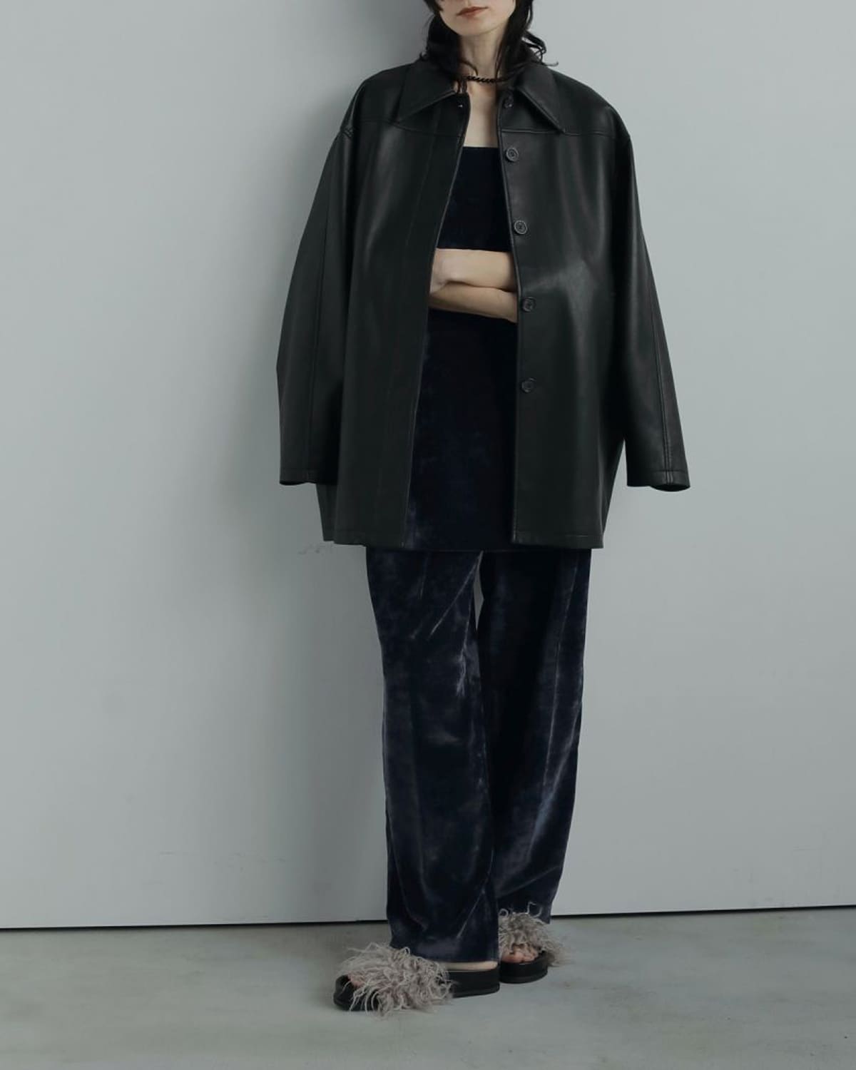 50%OFF】anuke アンヌーク ベルベット ワイド パンツ “Velvet Wide