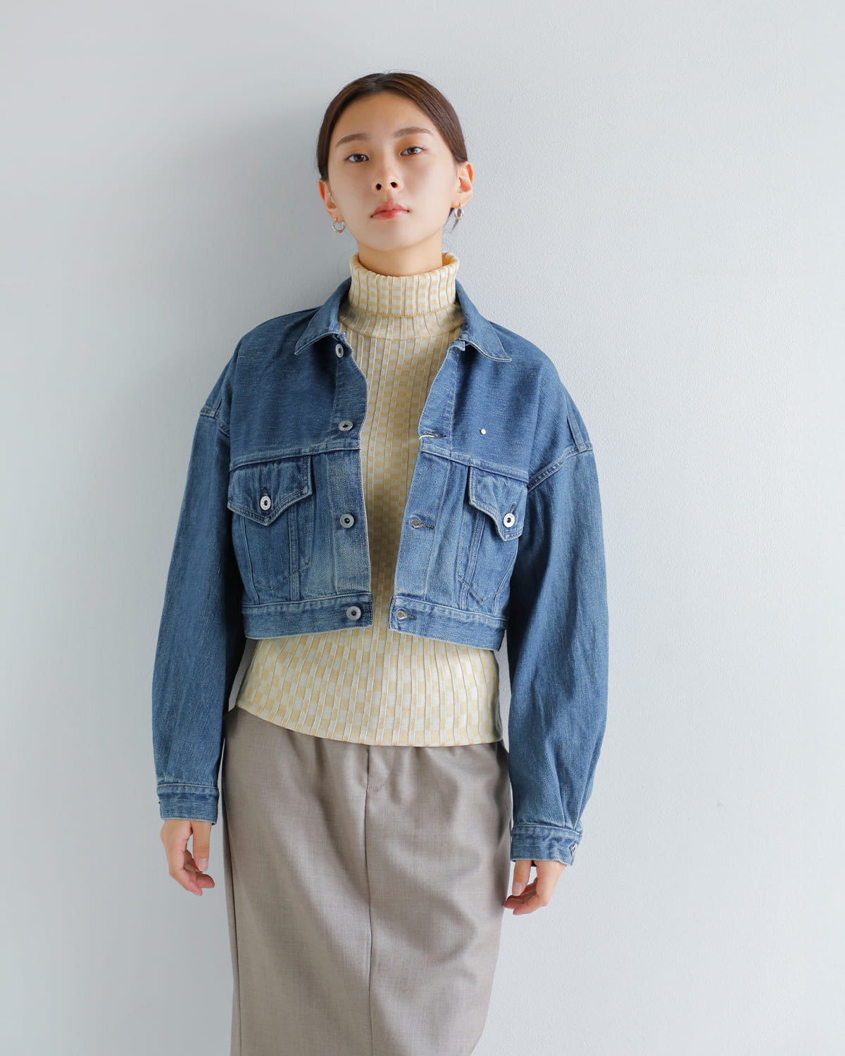 KURO クロ セルビッチ クロップド トラッカー ジャケット “SELVEDGE