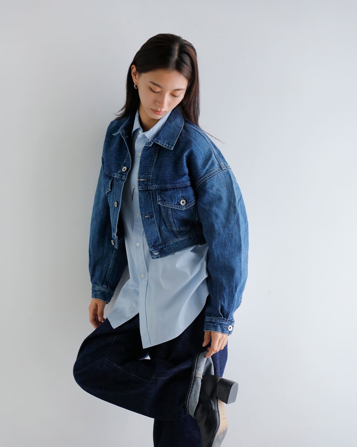 KURO クロ セルビッチ クロップド トラッカー ジャケット “SELVEDGE