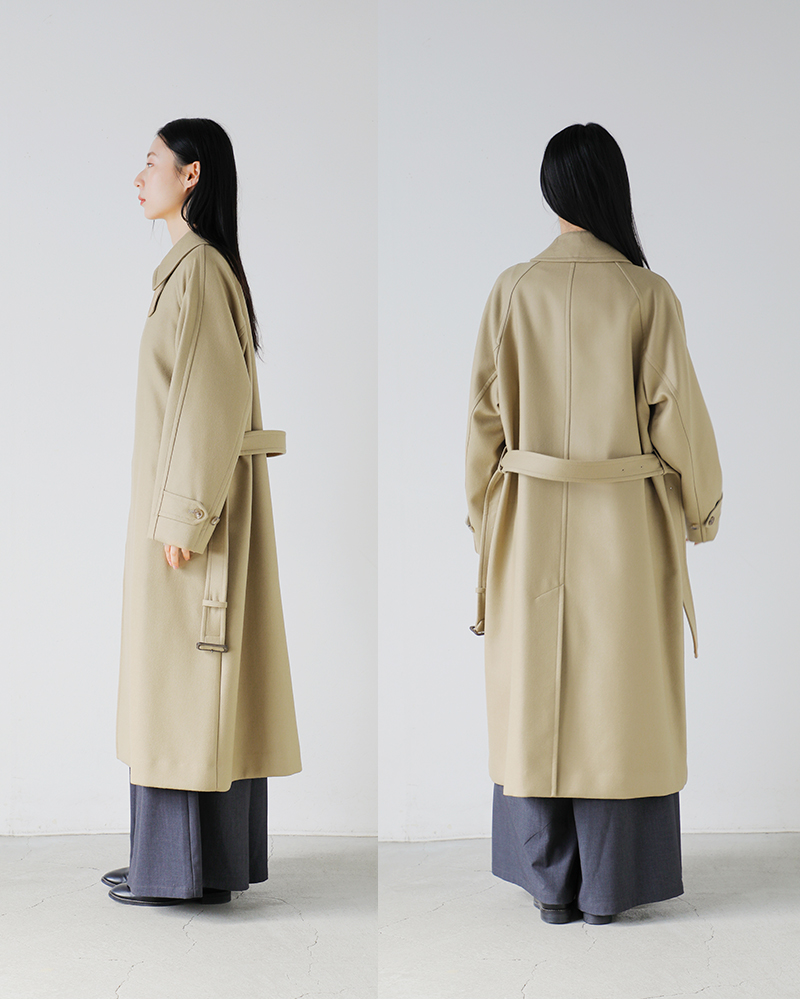 YLEVE イレーヴ SUPER100s ウール メルトン コート “SUPER 100s WOOL