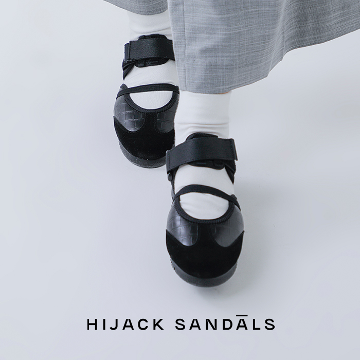 HIJACK SANDALS ハイジャックサンダル スエード ベルクロ バレエ