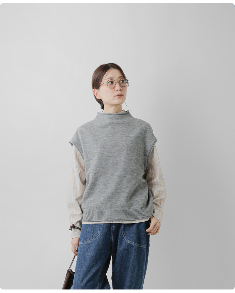 40%OFF】ordinaryfits オーディナリーフィッツ メリノウール モック