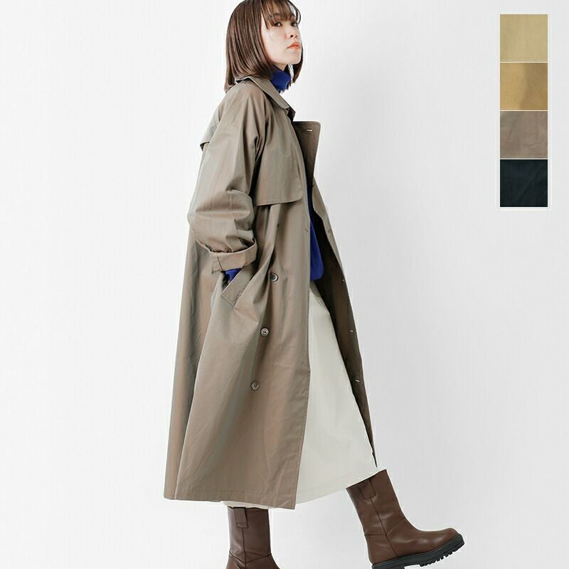 tissu ティシュ ハイデンシティ エフォートレス トレンチコート